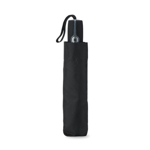 Umbrela automata de 21 inch, poliester, Everestus, UC9, negru, saculet de calatorie inclus