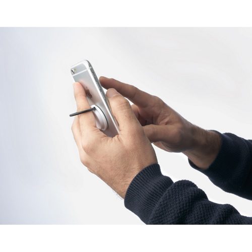 Suport telefon tip inel, Everestus, STT015, abs, alb