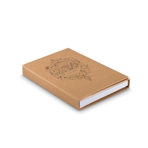 Carte de colorat 50 file, 12 creioane incluse, carton, hartie, Everestus, DE1, natur