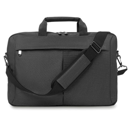 Geanta Laptop 15 inch 360D in 2 nuante, poliester, Everestus, GL2, gri, saculet de calatorie si eticheta bagaj incluse