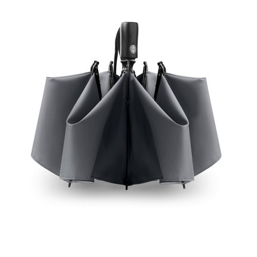 Umbrela 23 inch pliabila reversibila, cu deschidere si inchidere automata, poliester 190T, Everestus, UP20, gri