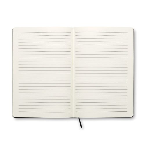 Agenda A5 cu pagini dictando, coperta moale, Everestus, AG05, hartie, poliuretan, negru