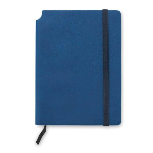 Agenda A5 cu pagini dictando, coperta moale, Everestus, AG06, materiale multiple, albastru, lupa de citit inclusa