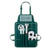 Set Barbeque, 5 piese, 74x50x2 cm, Poliester 600D, Everestus, UG5, verde