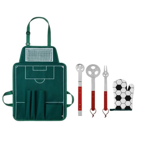 Set Barbeque, 5 piese, 74x50x2 cm, Poliester 600D, Everestus, UG5, verde