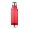 Sticla apa 700 ml, capac si baza din otel inoxidabil, Everestus, AN06, tritan, transparent, rosu, saculet de calatorie inclus