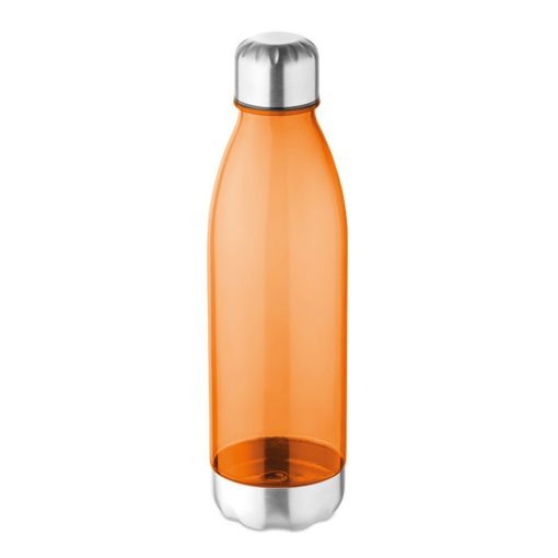 Sticla apa 700 ml, capac si baza din otel inoxidabil, Everestus, AN05, tritan, transparent, portocaliu, saculet inclus