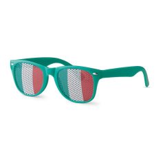  Ochelari de soare cu steagul Italiei pe lentila, Everestus, OSSG053C54:C63, policarbonat, verde, laveta inclusa
