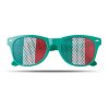 Ochelari de soare cu steagul Italiei pe lentila, Everestus, OSSG053C54:C63, policarbonat, verde, laveta inclusa