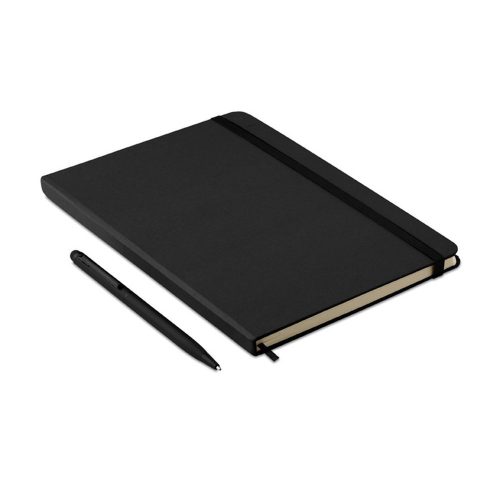 Set agenda A5 cu pagini dictando, Everestus, ST01, hartie, negru