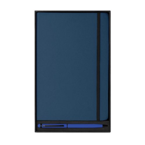 Set agenda A5 cu pagini dictando, Everestus, ST02, hartie, albastru