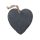 Ornament de Craciun, Inima, Everestus, SGS12, ardezie, negru, 2 bastonase gonflabile incluse
