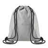 Saculet cu cordon si buzunar frontal, Everestus, SA04, tesatura lana, gri
