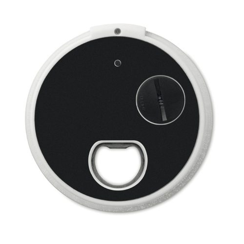 Suport pahare cu lumina si desfacator, Everestus, SPI02, abs, metal, alb