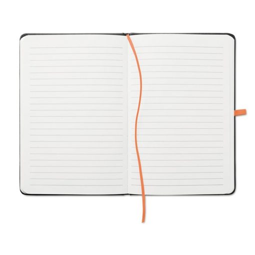 Agenda A5 cu pagini dictando, coperta cu elastic, Everestus, AG16, hartie, portocaliu