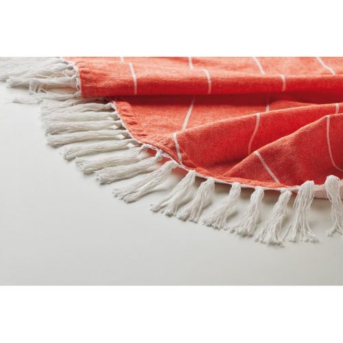 Prosop din bumbac rotund, diametru 150 cm, Everestus, PP10, rosu