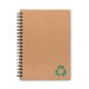 Agenda B6 cu spirala, 70 foi dictando, Everestus, 20IAN1760, Verde, Hartie