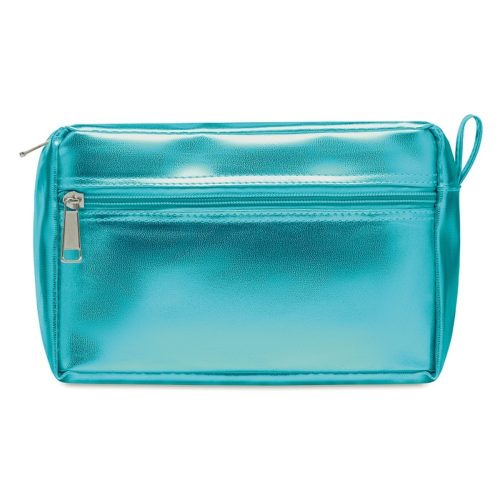 Geanta cosmetice pentru voiaj, Everestus, SE01, pvc lucios, albastru