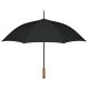 Umbrela 23 inch cu maner din lemn, deschidere automata, tesatura 190T, metal, Everestus, UA39, negru