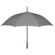 Umbrela 23 inch cu maner din lemn, deschidere automata, tesatura 190T rpet, metal, Everestus, UA41, gri