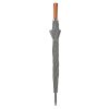 Umbrela 23 inch cu maner din lemn, deschidere automata, tesatura 190T rpet, metal, Everestus, UA41, gri