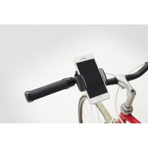 Suport telefon pentru bicicleta, Everestus, STT050, plastic, negru, laveta inclusa