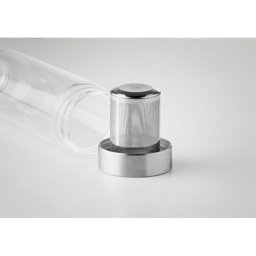 Bidon apa cu perete simplu 500 ml, sticla, Everestus, RA2, negru