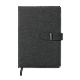   Agenda A5, 80 pagini, dictando, coperta cu aspect de jeans, Everestus, 9IA19265, Hartie, Negru