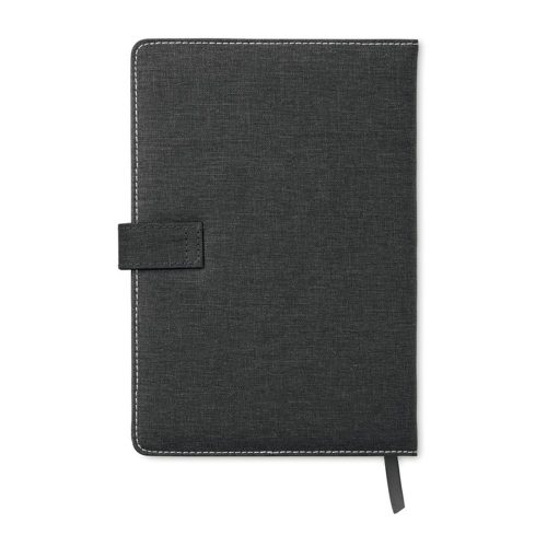 Agenda A5, 80 pagini, dictando, coperta cu aspect de jeans, Everestus, 9IA19265, Hartie, Negru