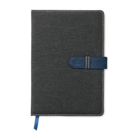   Agenda A5, 80 pagini, dictando, coperta cu aspect de jeans, Everestus, 9IA19266, Hartie, Albastru