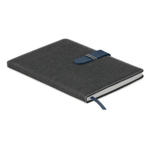 Agenda A5, 80 pagini, dictando, coperta cu aspect de jeans, Everestus, 9IA19266, Hartie, Albastru