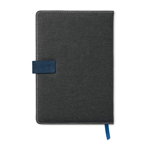 Agenda A5, 80 pagini, dictando, coperta cu aspect de jeans, Everestus, 9IA19266, Hartie, Albastru