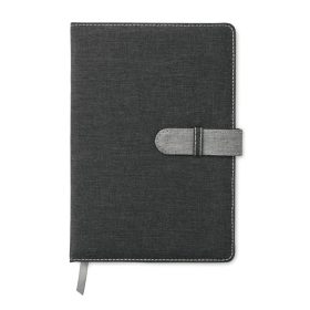   Agenda A5, 80 pagini, dictando, coperta cu aspect de jeans, Everestus, 9IA19267, Hartie, Gri