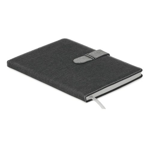 Agenda A5, 80 pagini, dictando, coperta cu aspect de jeans, Everestus, 9IA19267, Hartie, Gri