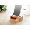 Suport de telefon pentru birou, cu amplificator, Everestus, 9IA19302, Bambus, Natur