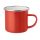 Cana metalica 350 ml, cu strat emailat, Everestus, 9IA19342, Metal, Rosu