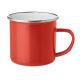 Cana metalica 350 ml, cu strat emailat, Everestus, 9IA19342, Metal, Rosu