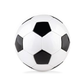   Minge mica de fotbal, diametru 15 cm, Everestus, 20IAN216, PVC, Alb, Negru
