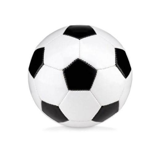 Minge mica de fotbal, diametru 15 cm, Everestus, 20IAN216, PVC, Alb, Negru