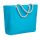 Geanta plaja cu manere, 21MAR2195, 55x15x39 cm, Everestus, Bumbac, Turcoaz