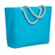 Geanta plaja cu manere, 21MAR2195, 55x15x39 cm, Everestus, Bumbac, Turcoaz