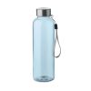 Sticla sport pentru apa, 21MAR1838, 500 ml, Ø 6x20.5 cm, Everestus, Plastic, Transparent, Albastru, saculet inclus