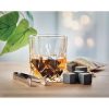 Set pentru whisky, 11 piese, 21,3x19,5x10,4 cm, Everestus, 20SEP0644, Sticla, Bambus, Natur