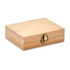 Set pentru whisky, 10 piese, 13x10,9x3,8 cm, Everestus, 20SEP0645, Piatra, Bambus, Natur