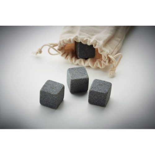 Set cuburi racire, 4 piese, in husa, 8,5x2x11 cm, Everestus, 20SEP0641, Bumbac, Bej