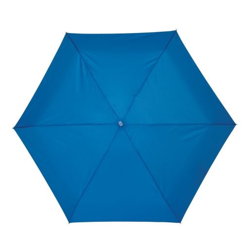 Umbrela mica de buzunar 85 cm, ax cu 5 sectiuni, albastru royal, Everestus, UB22PT, aluminiu, fibra de sticla, poliester