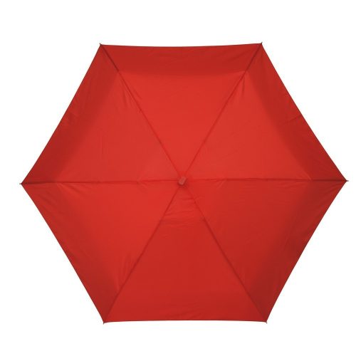 Umbrela mica de buzunar 85 cm, ax cu 5 sectiuni, rosu, Everestus, UB25PT, aluminiu, fibra de sticla, poliester