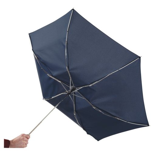 Umbrela mica de buzunar 88 cm, Everestus, 20IAN635, Albastru, Aluminiu, Fibra de Sticla, Poliester