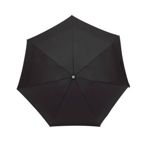 Umbrela de buzunar 88 cm, cu husa asortata, negru, Everestus, UB29SY, aluminiu, fibra de sticla, poliester, saculet inclus