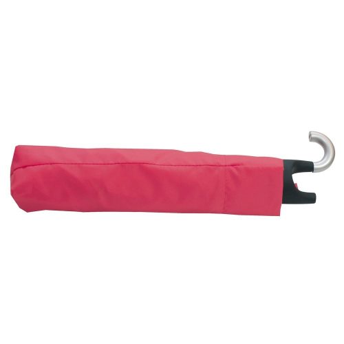 Umbrela de buzunar 98 cm, maner cu agatatoare, rosu, Everestus, UB33TT, aluminiu, fibra de sticla, poliester
